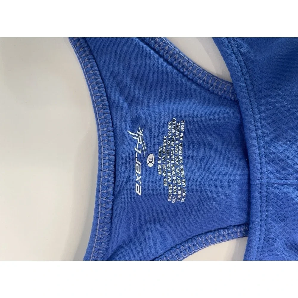 women's exert tek sports bra, fitness sports bra, yoga bra size‎ XL pair of 2
